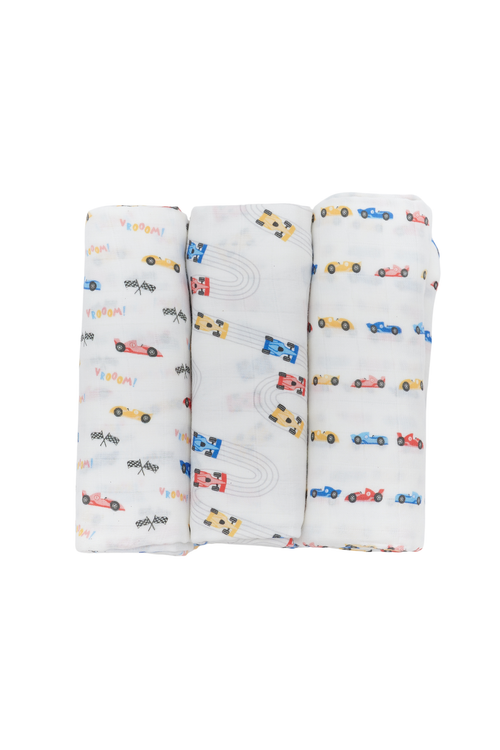Bamboo Swaddles 3pk - Assorted Designs