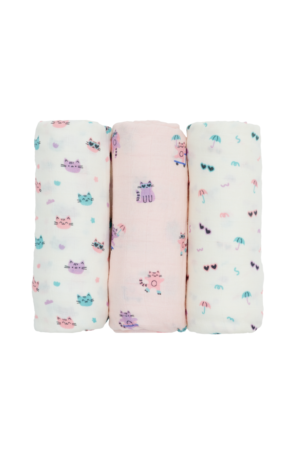 Bamboo Swaddles 3pk - Assorted Designs