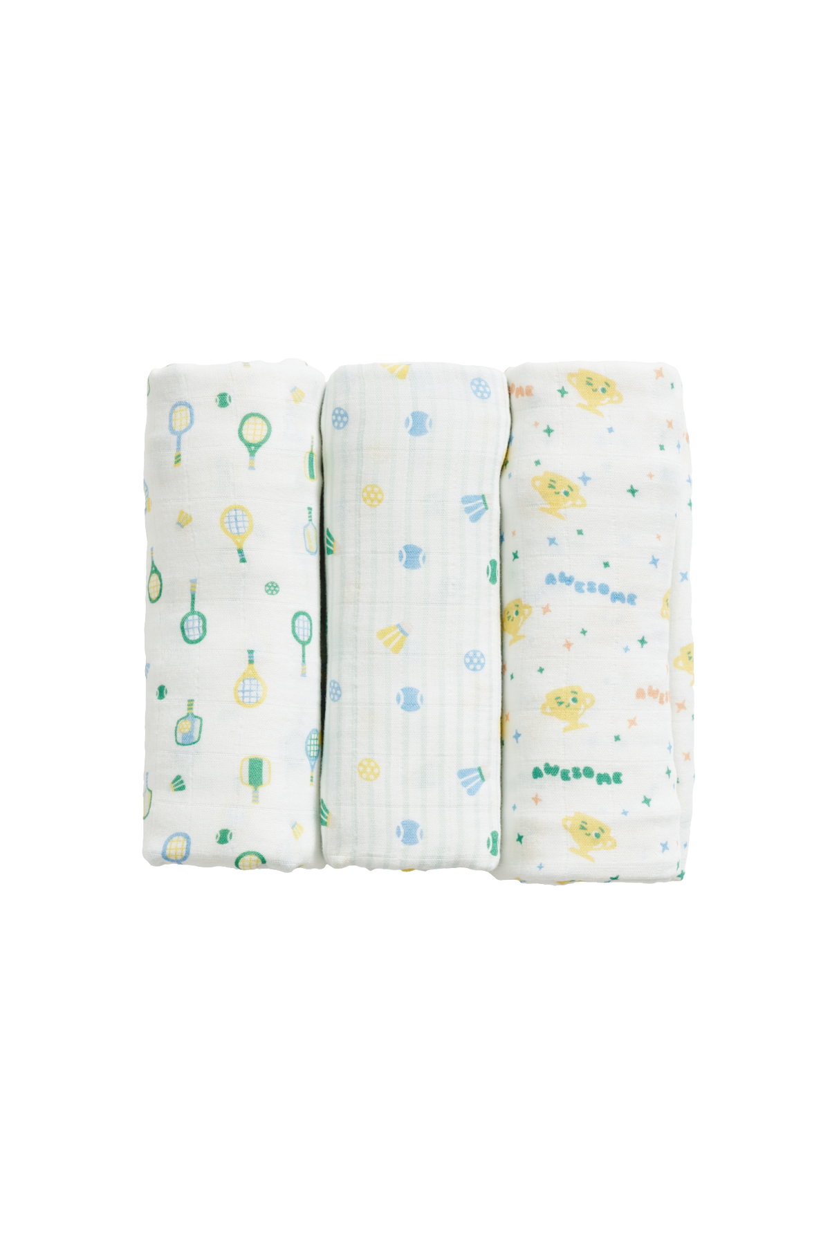 Bamboo Swaddles 3pk - Assorted Designs
