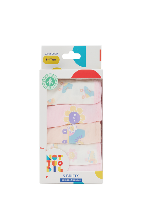 Daisy Crew Briefs - 5 Pack