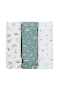 Bamboo Swaddles 3pk - Assorted Designs