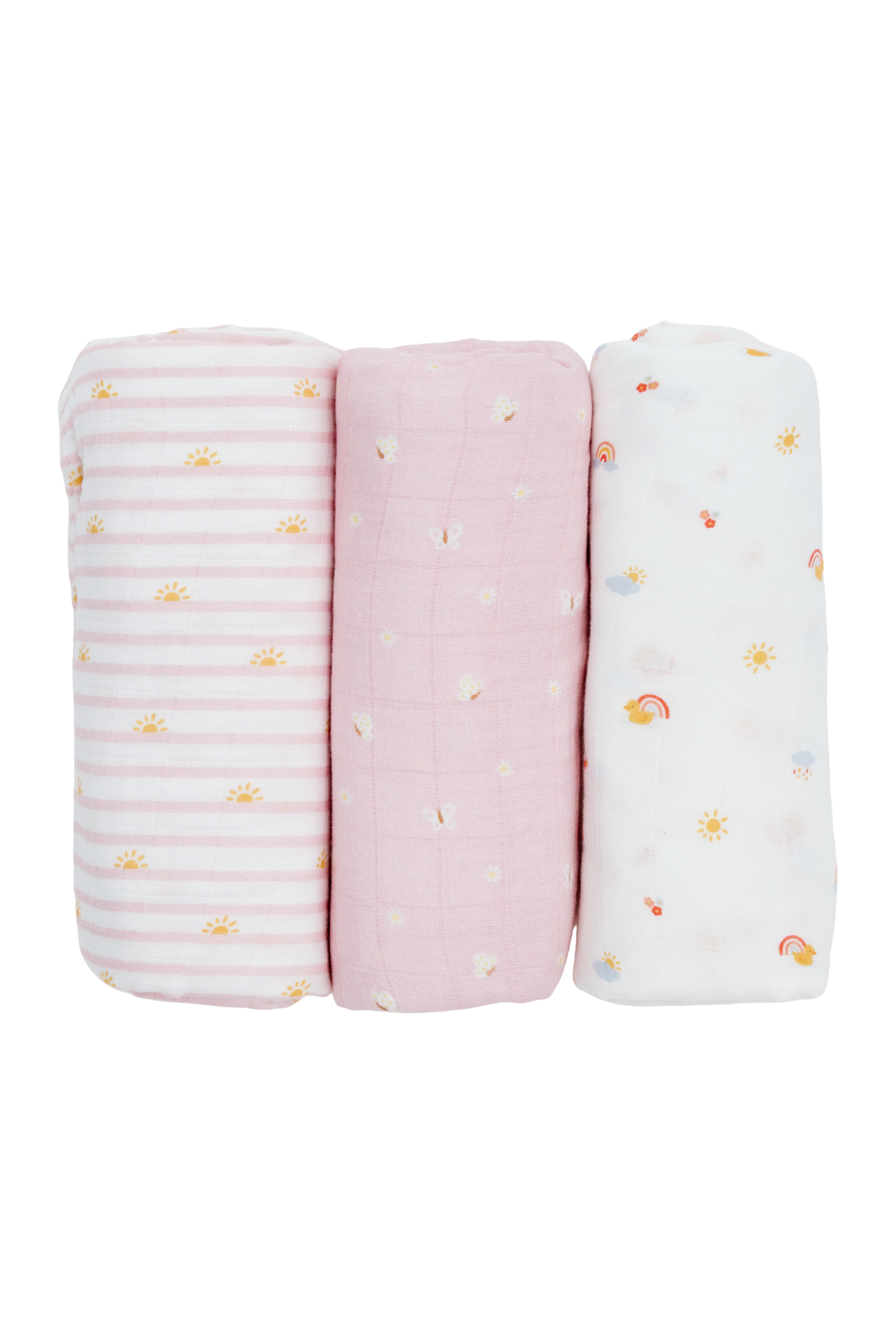 Bamboo Swaddles 3pk - Assorted Designs - Sunnyside