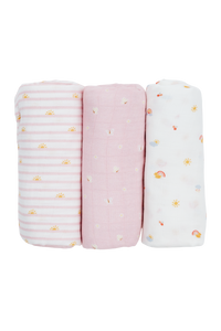 Bamboo Swaddles 3pk - Assorted Designs