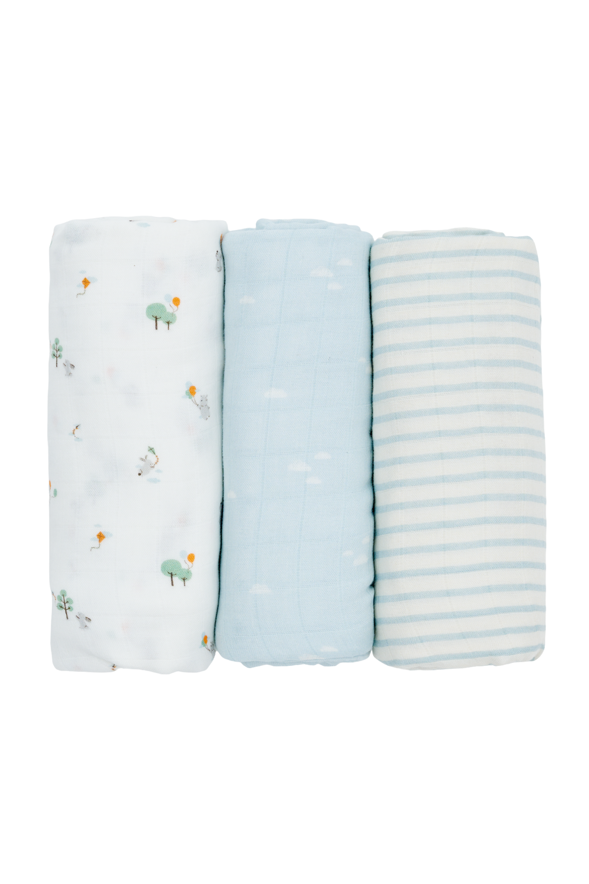 Bamboo Swaddles 3pk - Assorted Designs - Kite Drift
