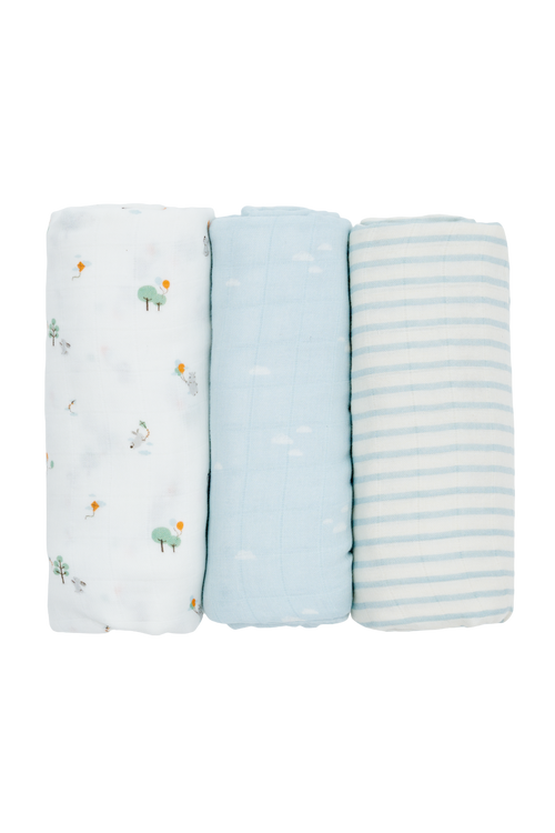 Bamboo Swaddles 3pk - Assorted Designs