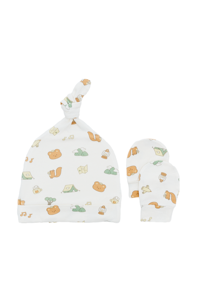 Little Camper Hat And Mitt - 2 Pack