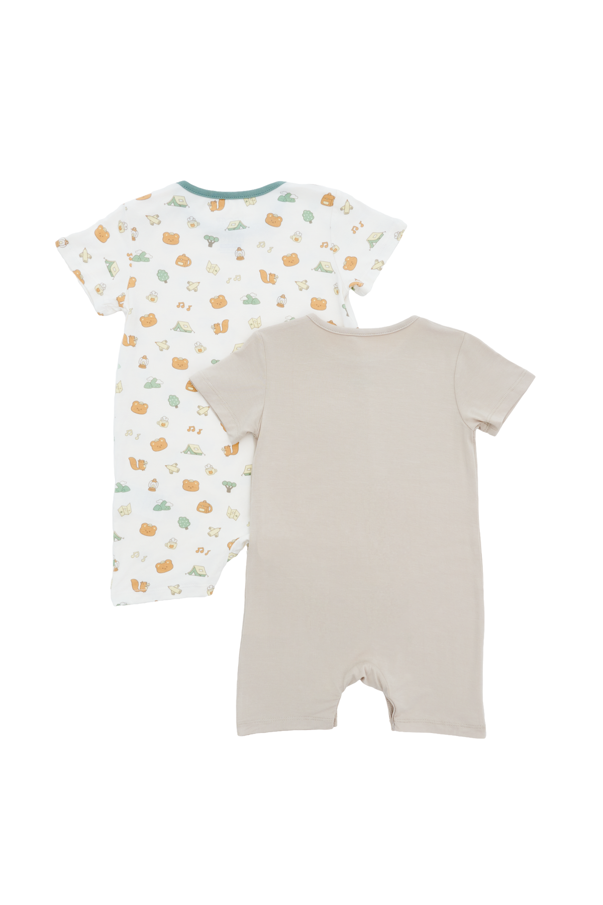Not Too Big Little Camper Romper - 2 Pack