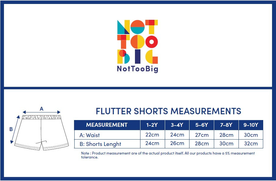 Not Too Big Flutter Shorts - Lilac