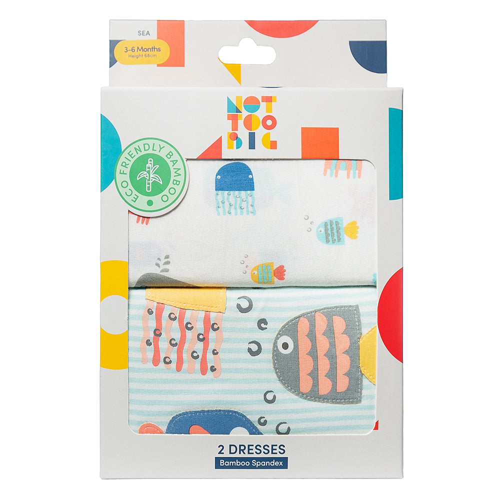 Not Too Big Sea World Dress - 2PK