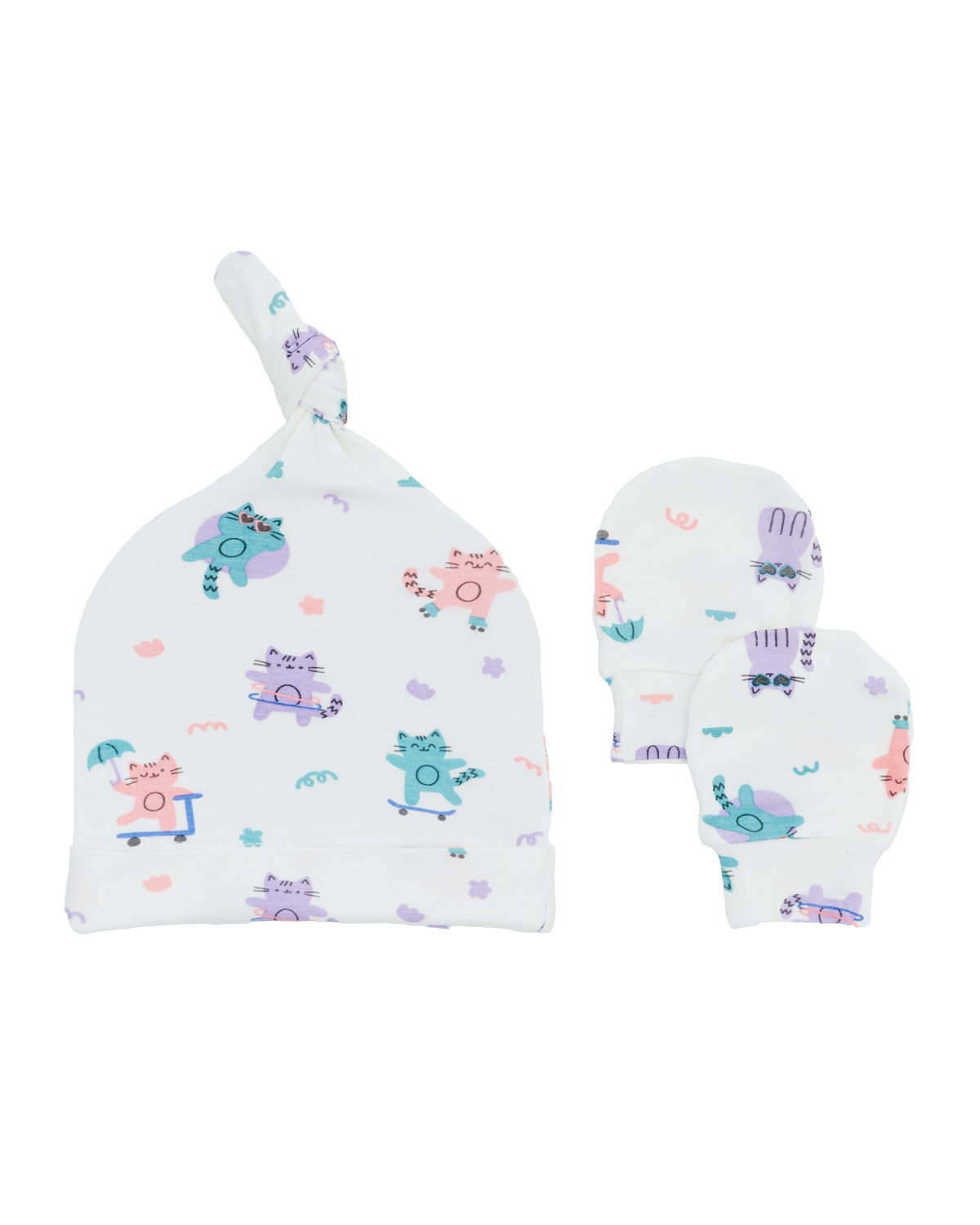 Kitten Hat And Mitts Accessories Set