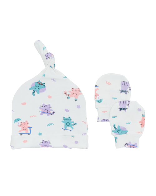 Kitten Hat And Mitts Accessories Set