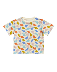 Birds Oversized Tee - Pink Playground