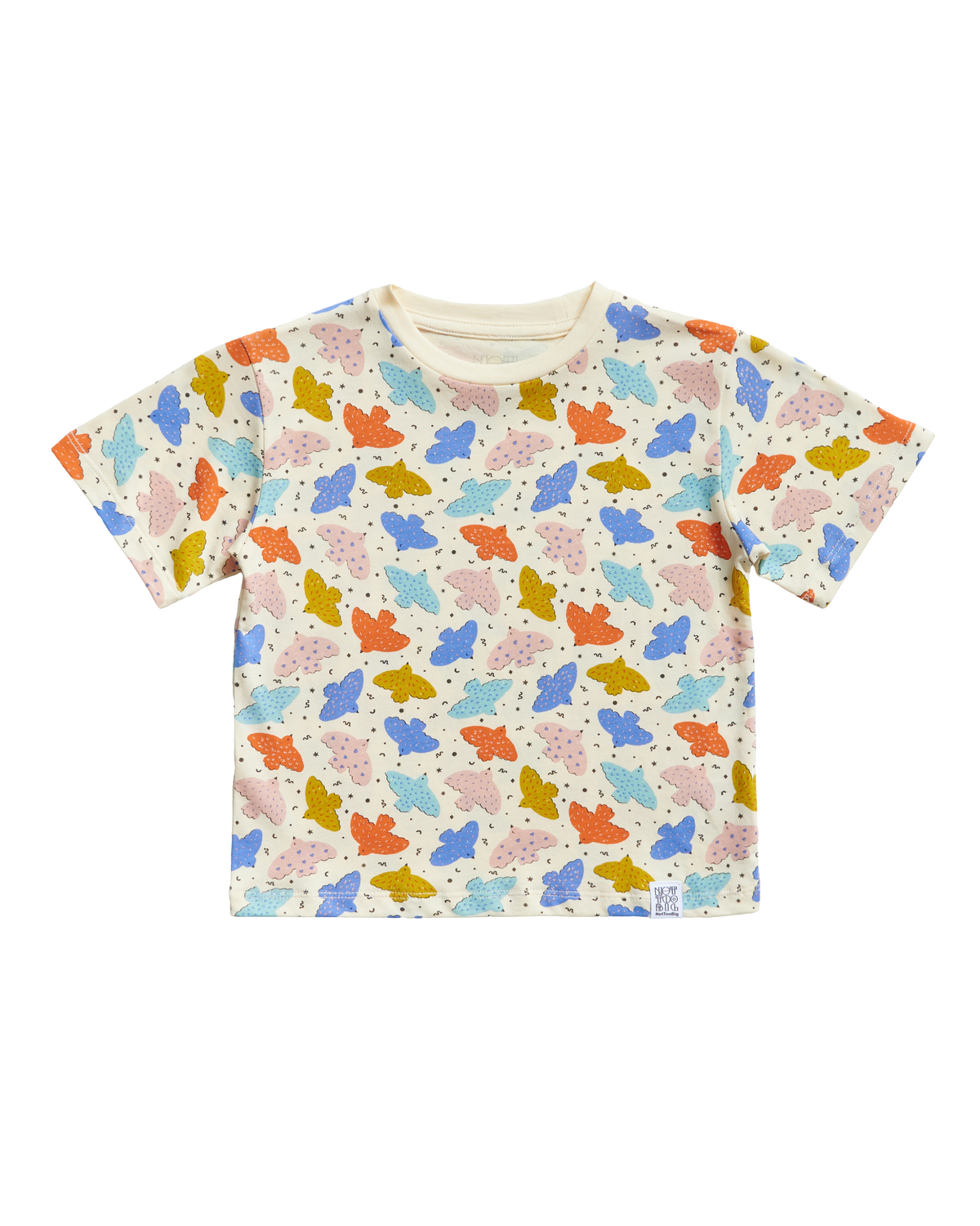 Birds Oversized Tee - Pink Playground