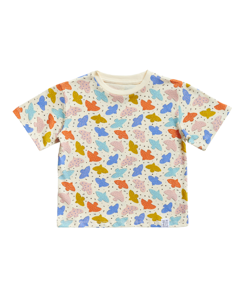 Birds Oversized Tee - Pink Playground