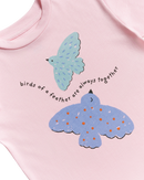 Birds Oversized Tee - Bubblegum