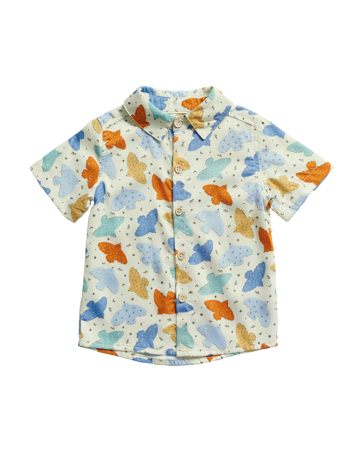 Birds Collared Shirt - Playground