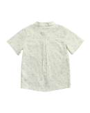 Birds Collared Shirt - Bluebird