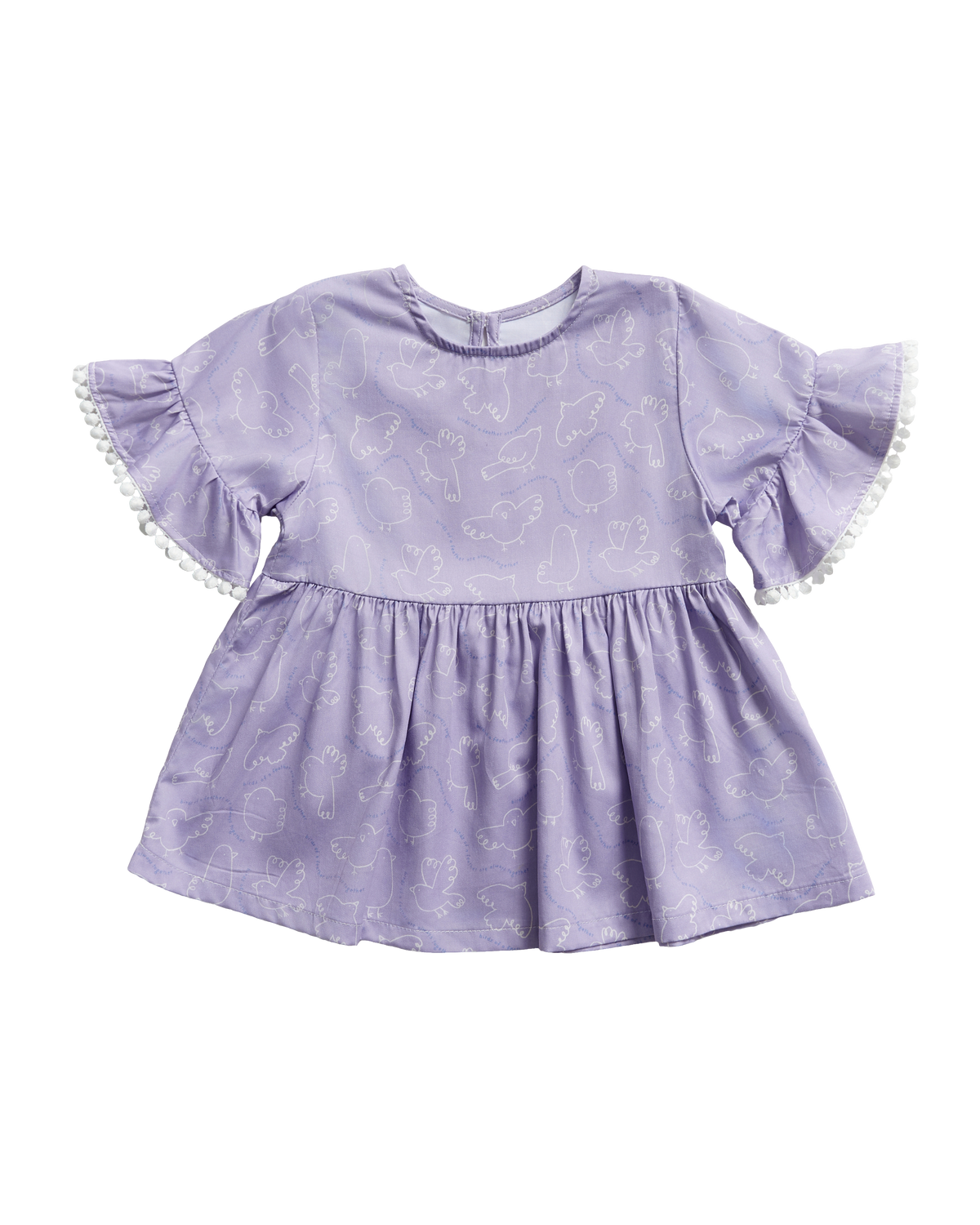 Birds Flutter Babydoll Top