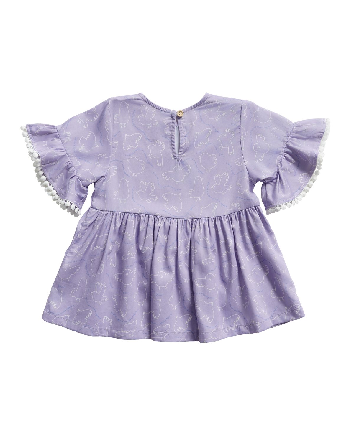 Birds Flutter Babydoll Top
