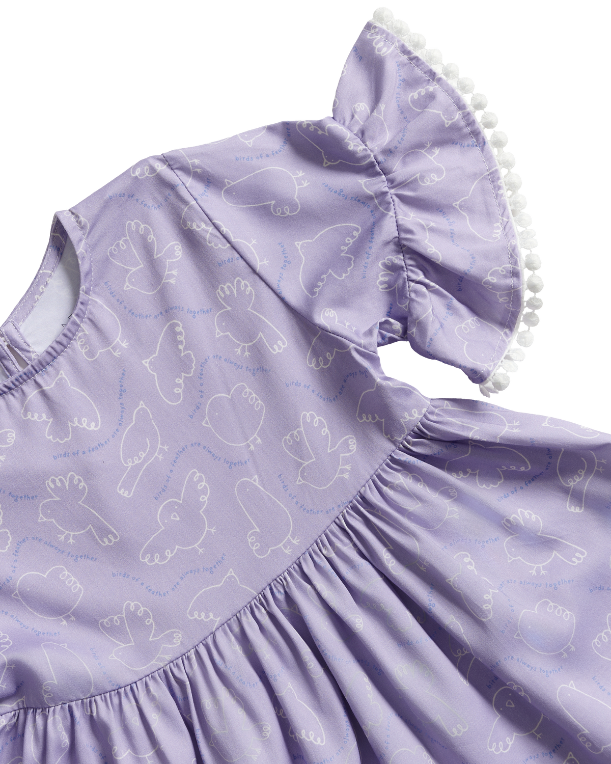 Birds Flutter Babydoll Top