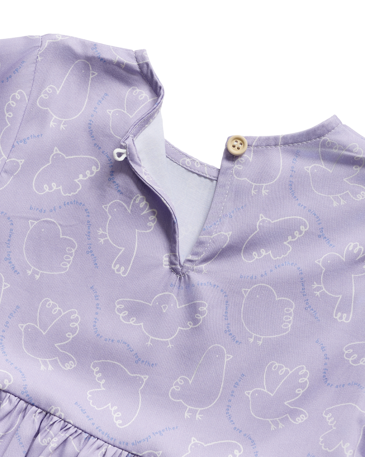 Birds Flutter Babydoll Top