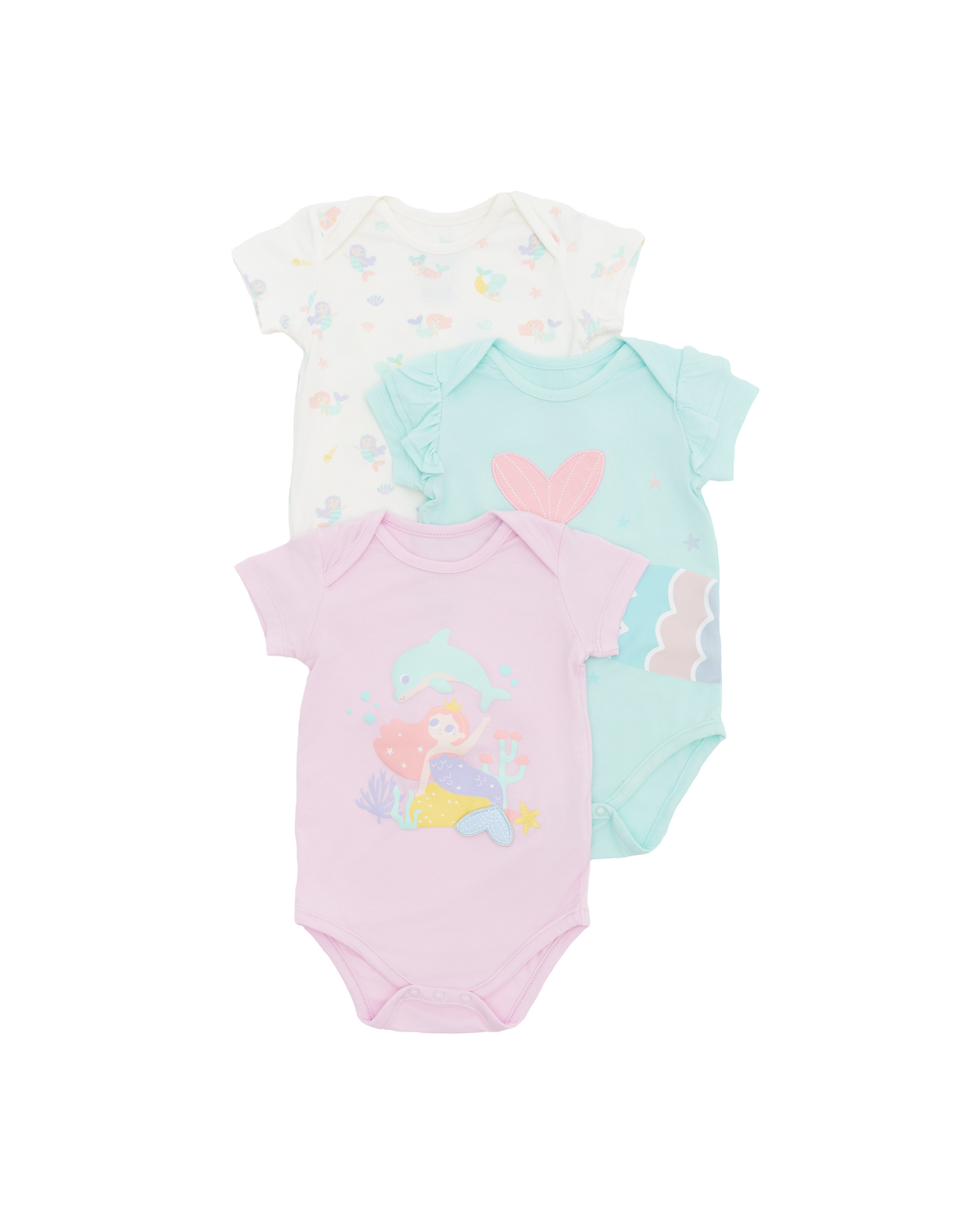 Mermaid Bodysuit - 3 Pack