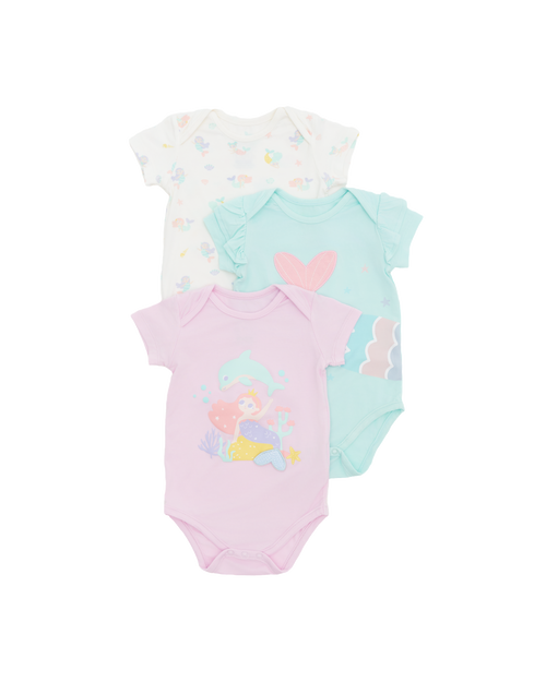 Mermaid Bodysuit - 3 Pack