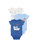 Captain Bodysuit - 3 Pack