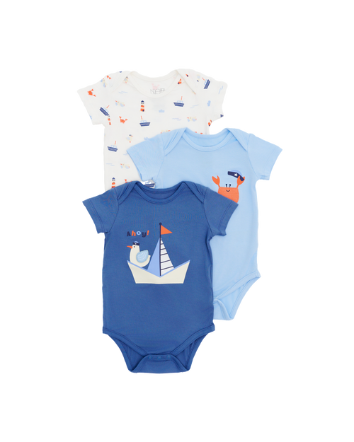 Captain Bodysuit - 3 Pack