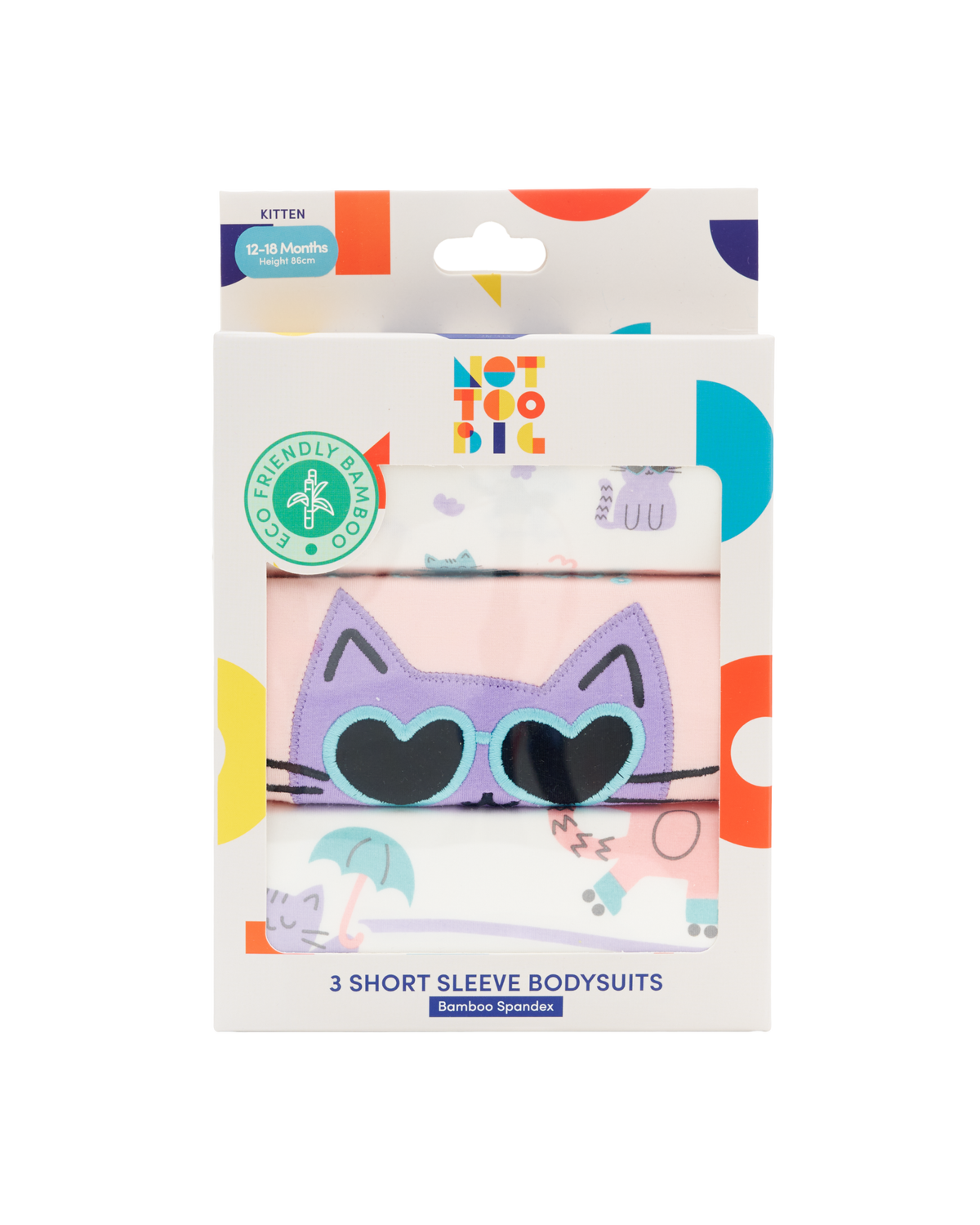 Kitten Bodysuit - 3 Pack