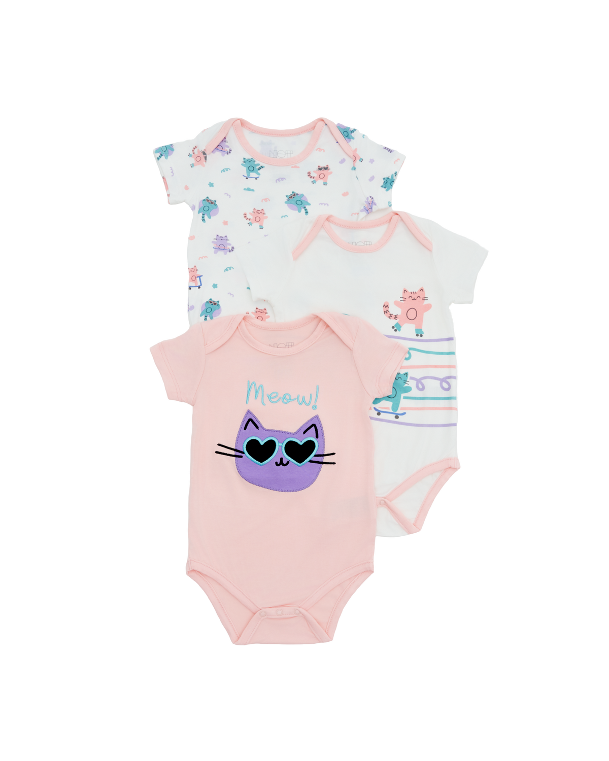 Kitten Bodysuit - 3 Pack