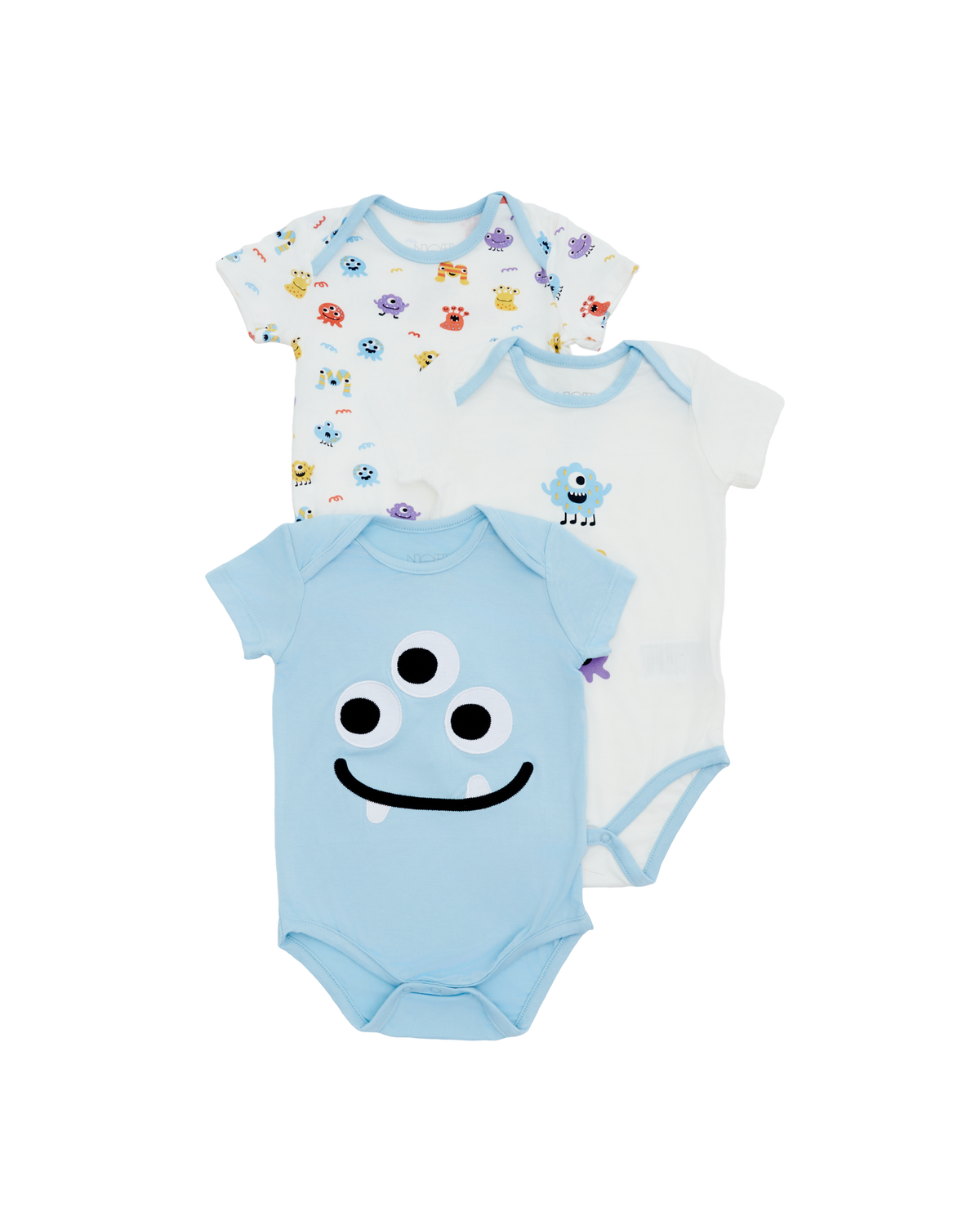 Monster Bodysuit - 3 Pack