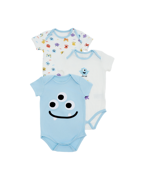 Monster Bodysuit - 3 Pack