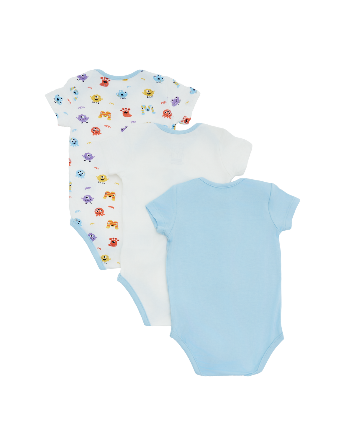 Monster Bodysuit - 3 Pack