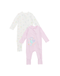 Mermaid Sleepsuit - 2 Pack