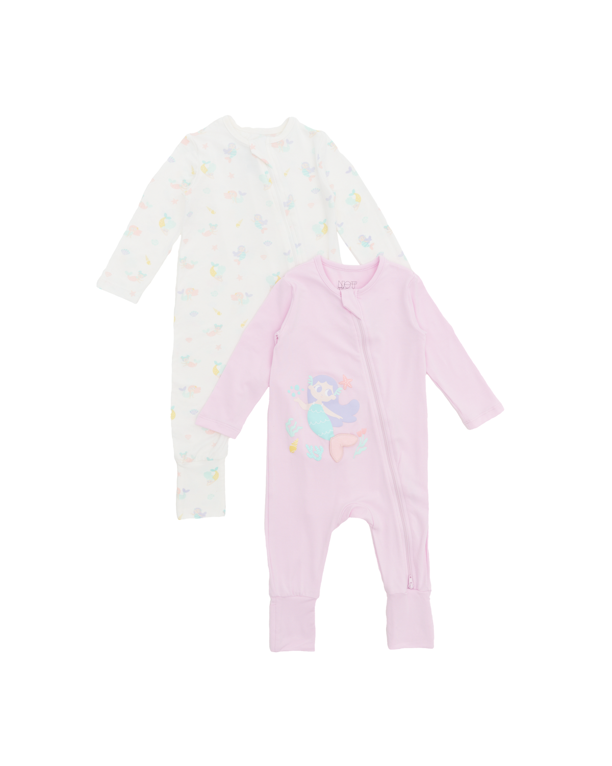 Mermaid Sleepsuit - 2 Pack
