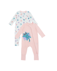 Kitten Sleepsuit - 2 Pack
