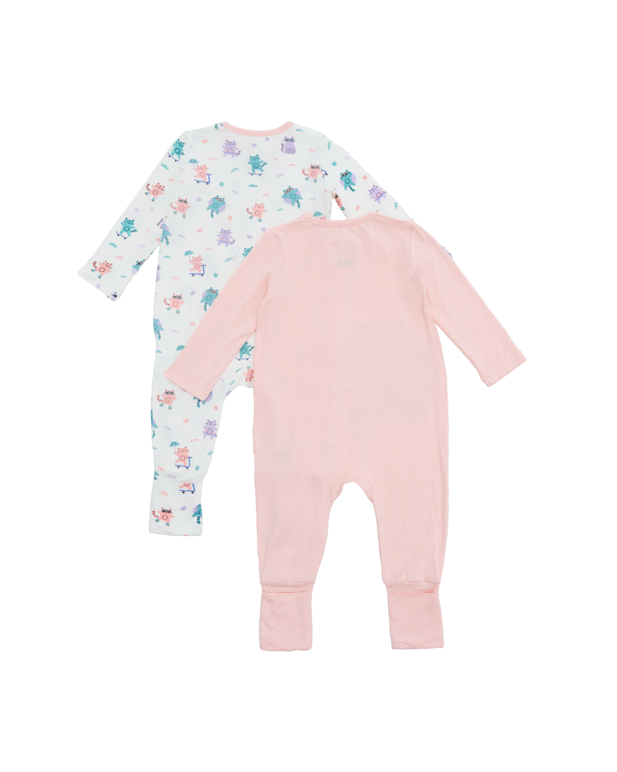 Kitten Sleepsuit - 2 Pack