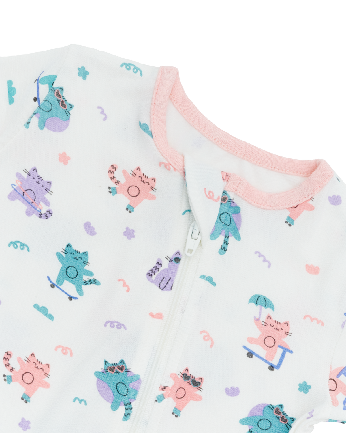Kitten Sleepsuit - 2 Pack