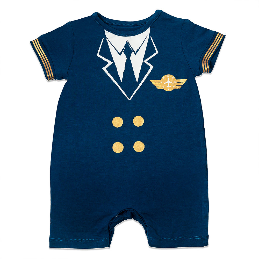 Not Too Big Pilot Romper - 2PK