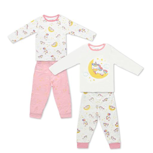 Not Too Big Unicorn Pyjamas -2 Pack