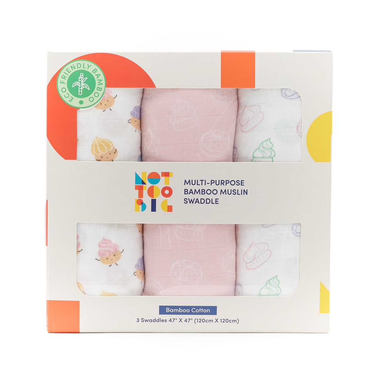Not Too Big Bamboo Swaddles 3pk - Assorted Designs