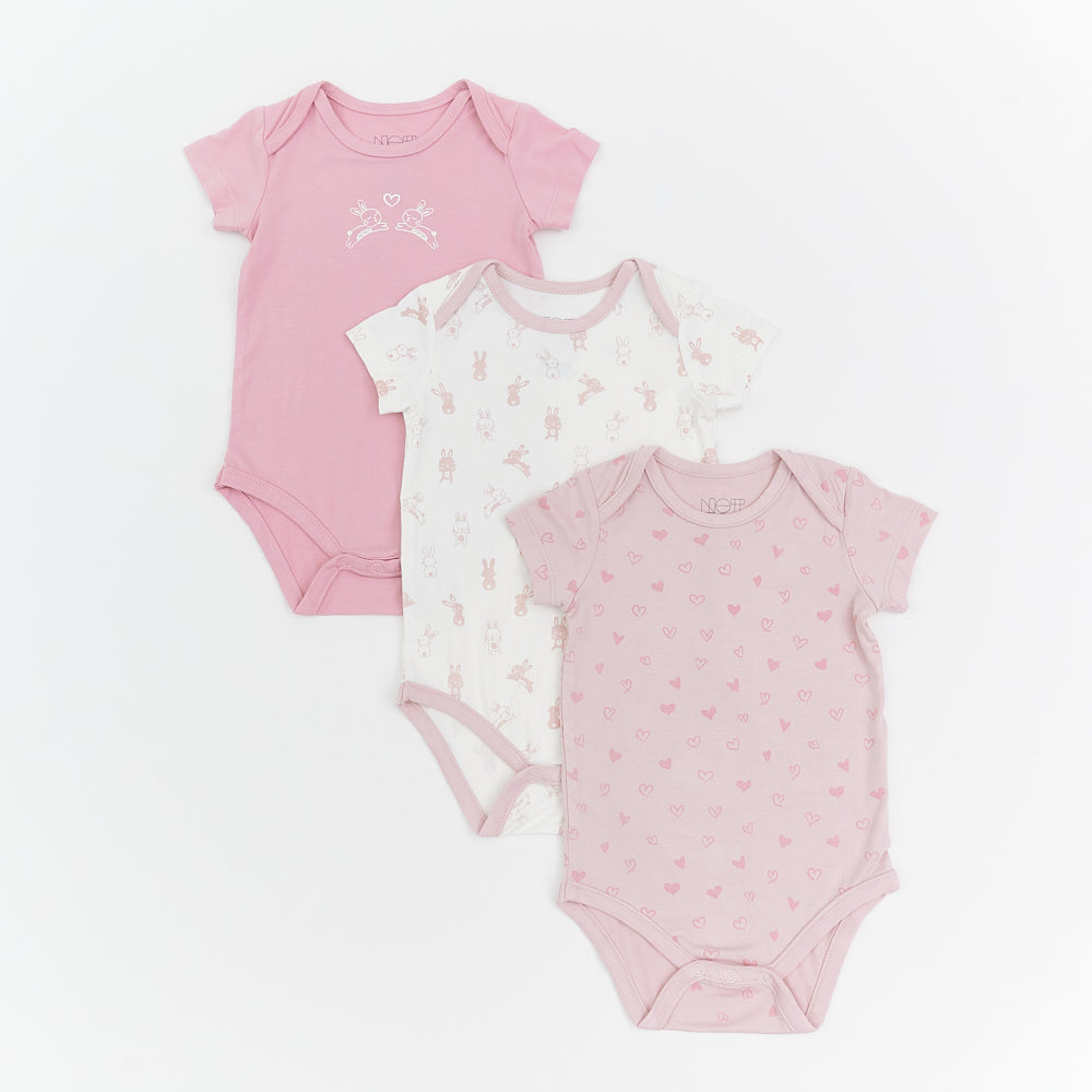 Not Too Big Bunny Bodysuit -3 Pack