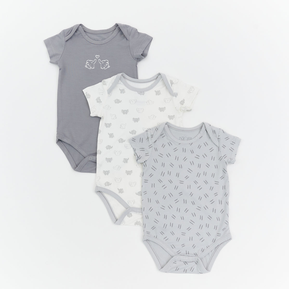 Elephant Bodysuit -3 Pack