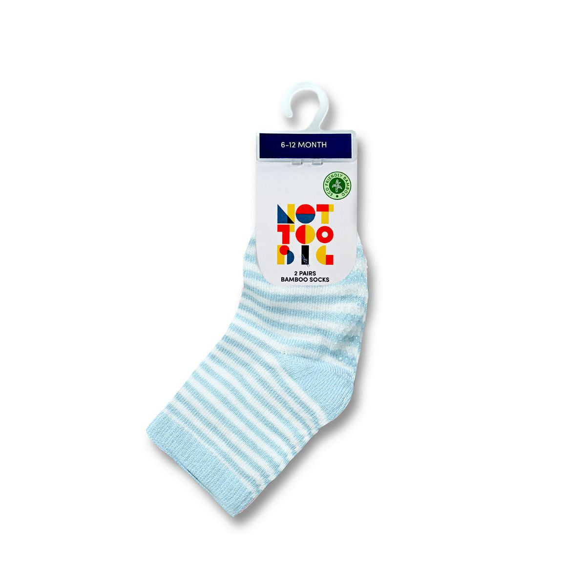 Not Too Big Bamboo Blue Socks - 2 Pack