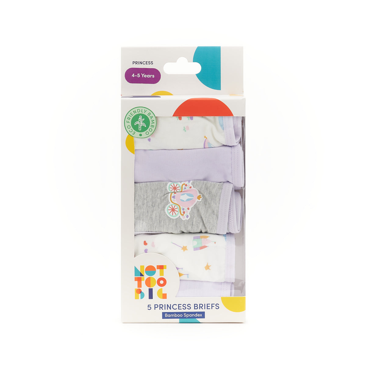 Not Too Big Princess Brief -5 Pack
