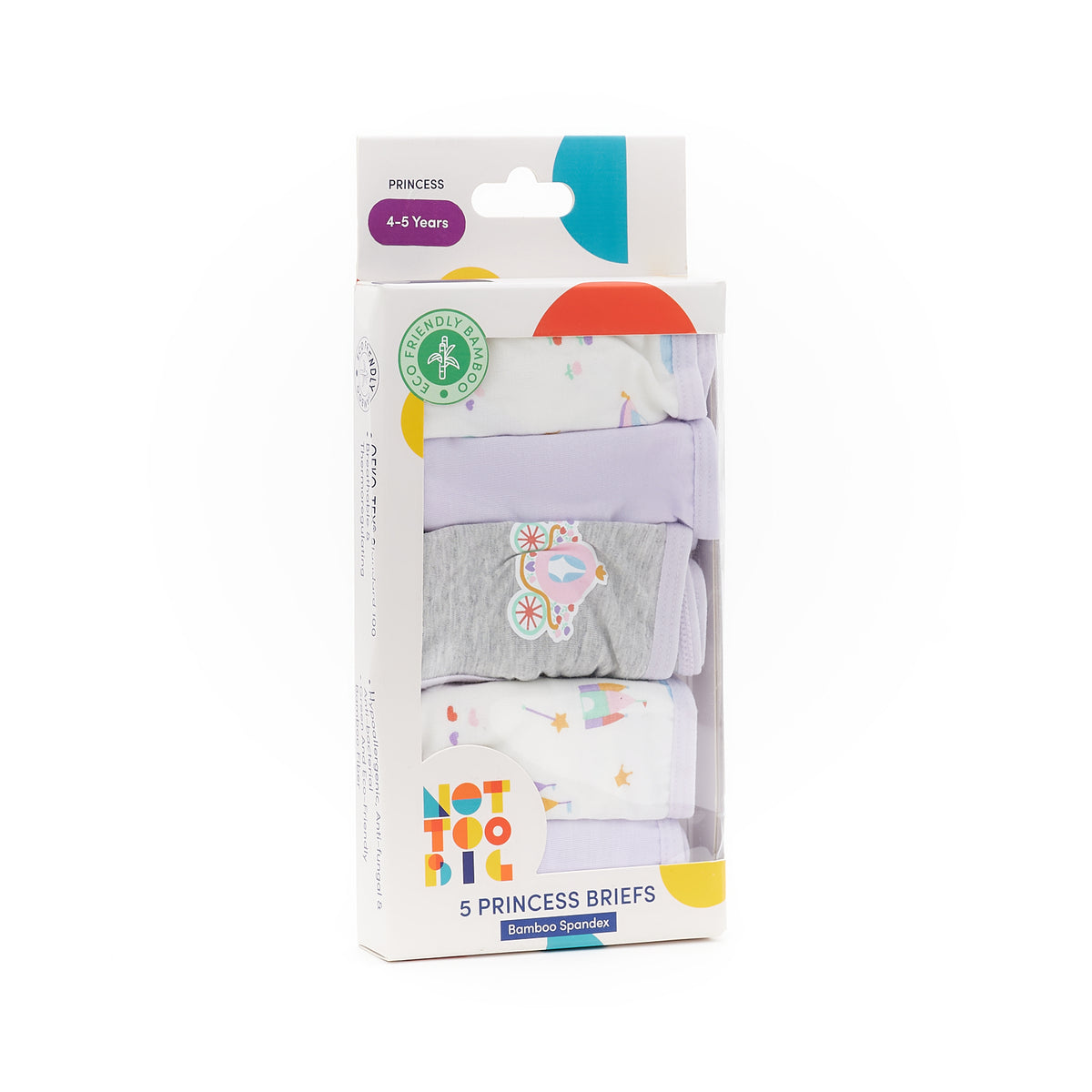 Not Too Big Princess Brief -5 Pack
