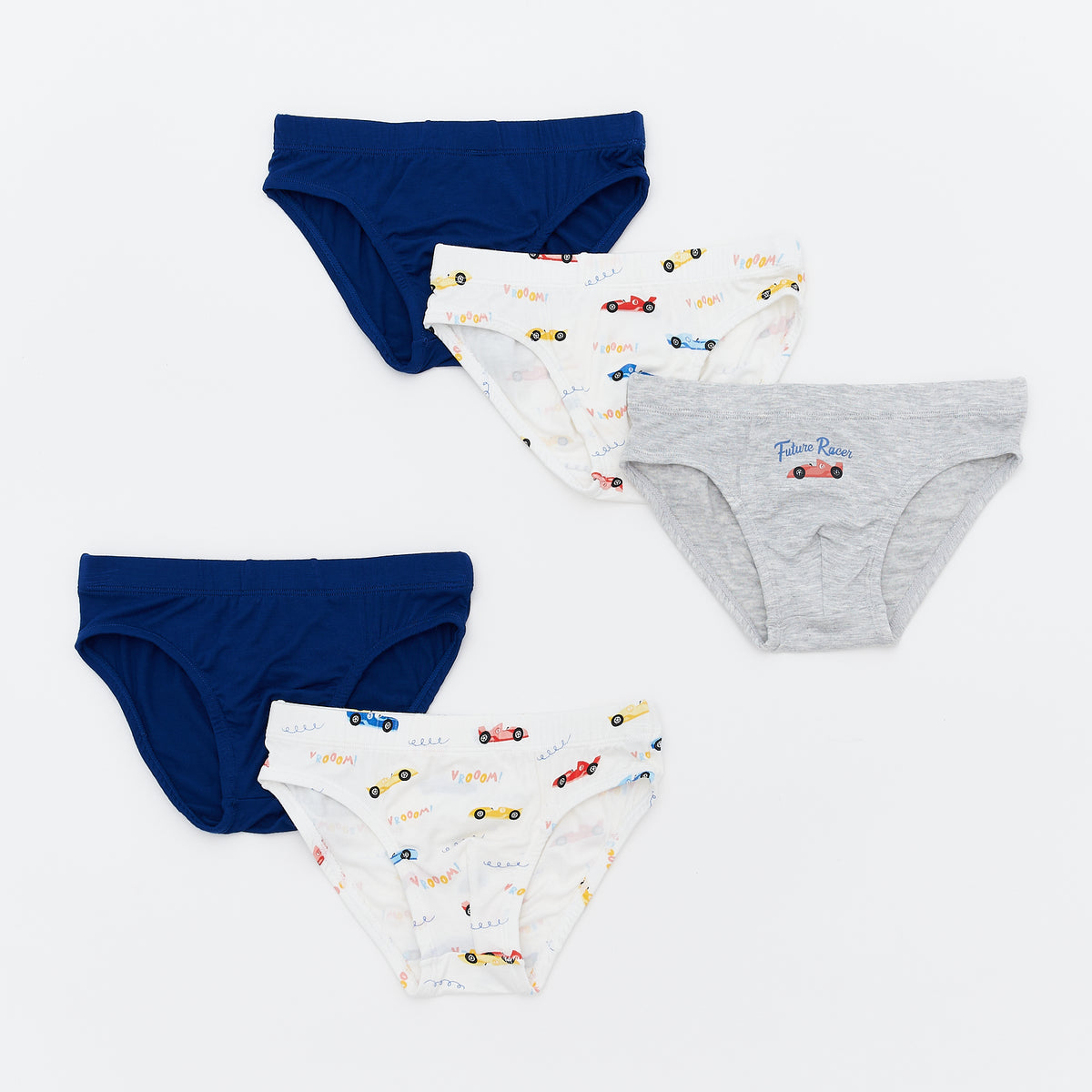 Not Too Big Tiny Racer Brief -5 Pack