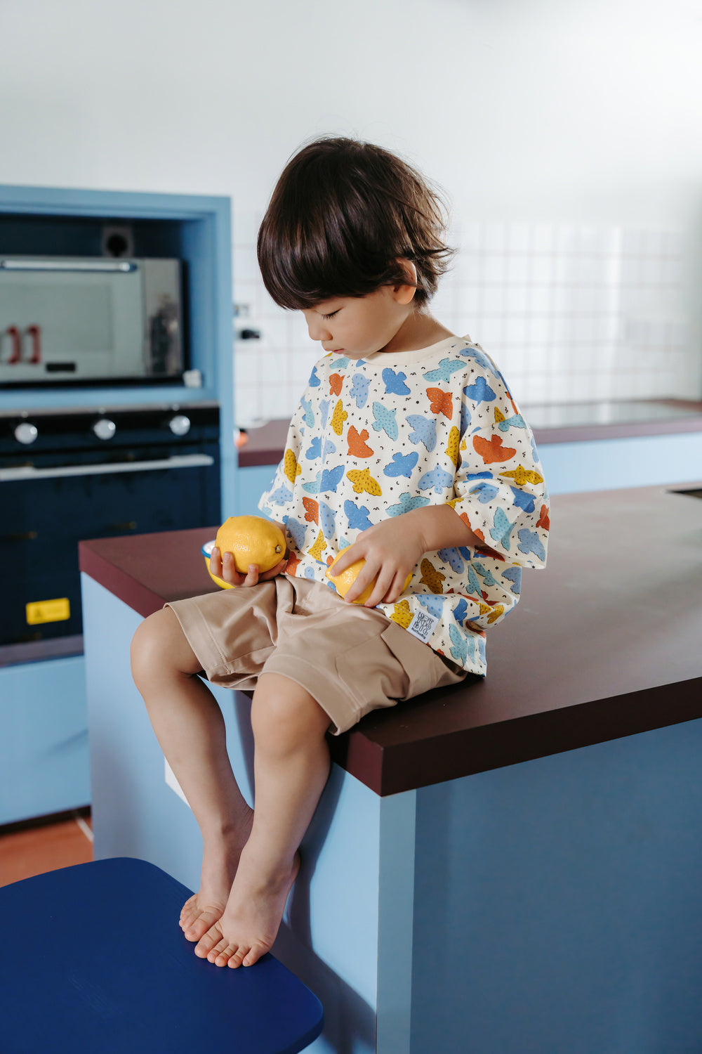 Not Too Big Birds Oversized Tee - Playground