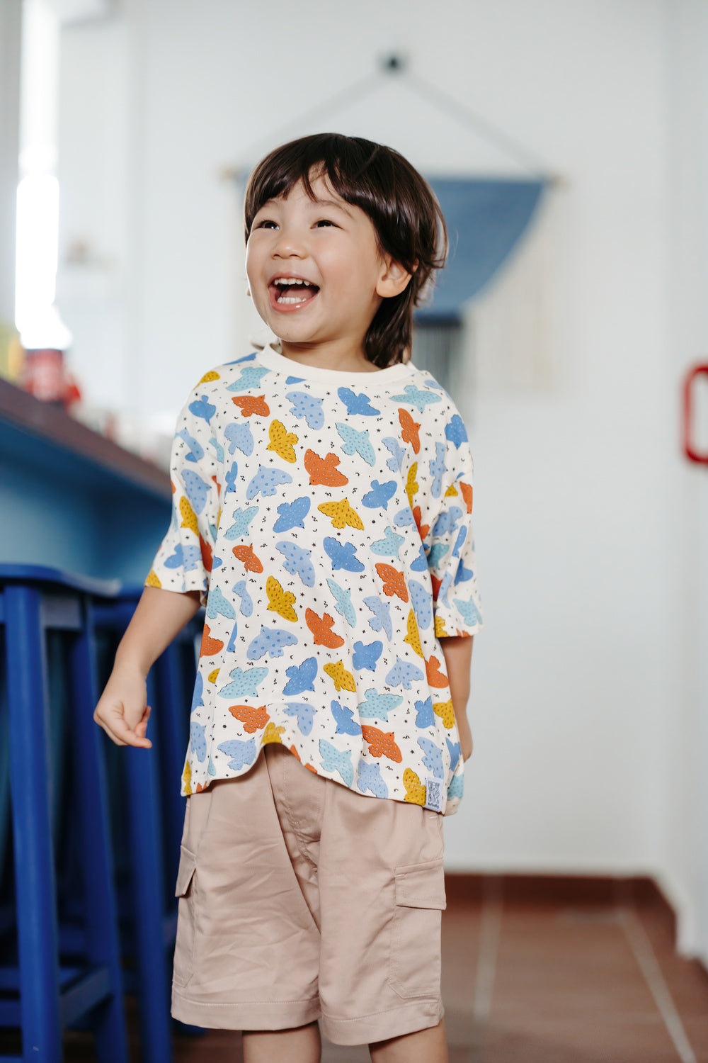 Not Too Big Birds Oversized Tee - Playground